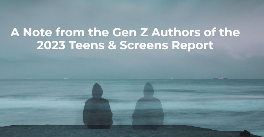Gen Z Teens Want Less romance and more friendship- 2023 Teens & Screens Report