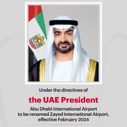 Abu Dhabi International Airport to be renamed Zayed International Airport